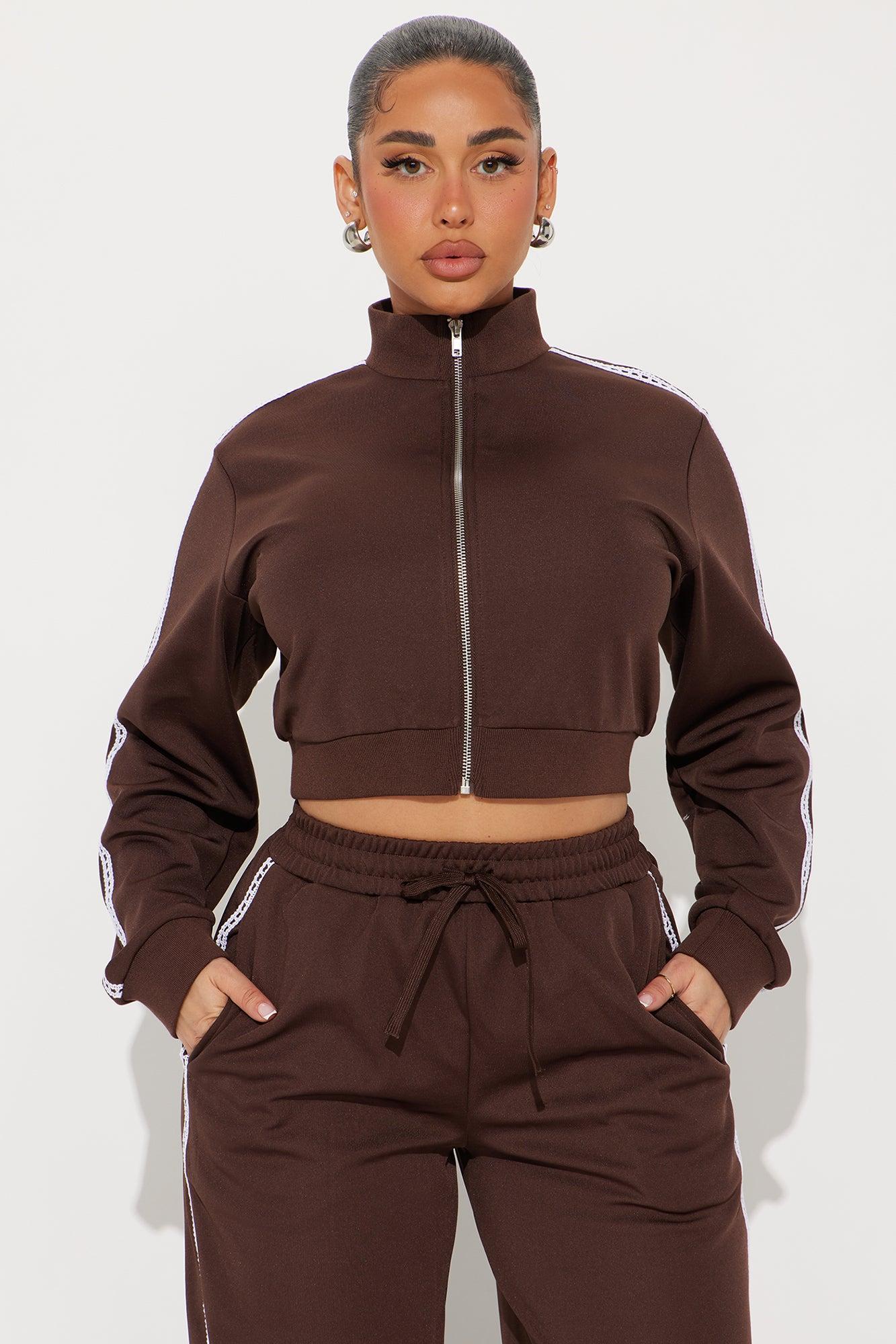 Soft Hustle Pant Set - Chocolate Product Image