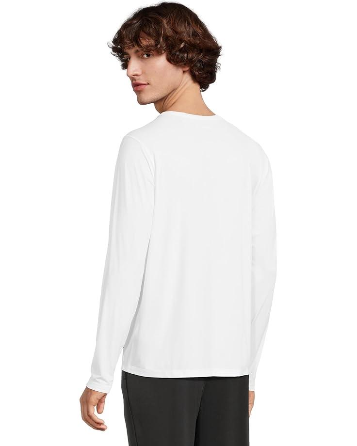 Microwaffle Double Collar Long Sleeve Crew Product Image