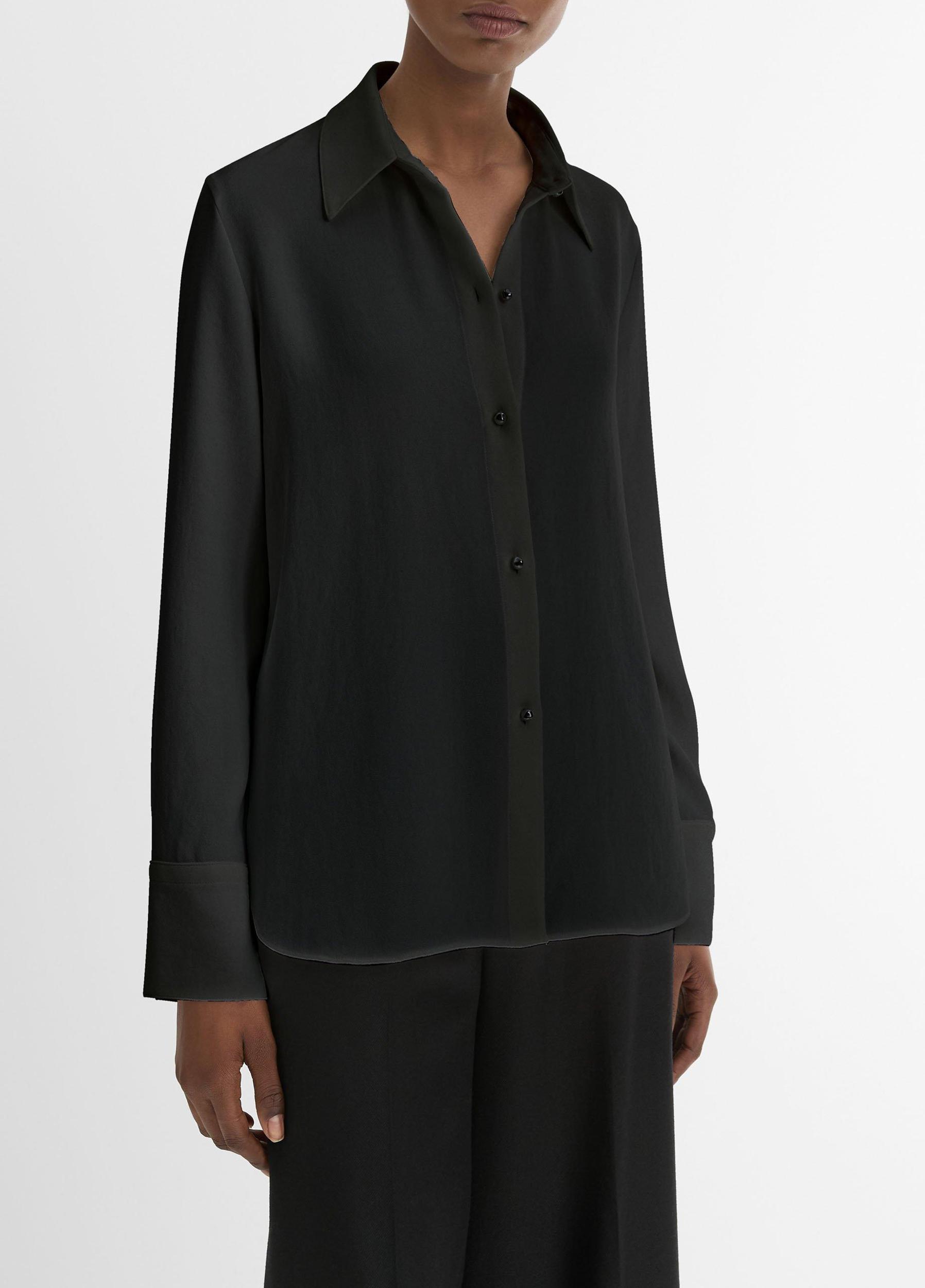 Pearl-Button Long-Sleeve Shirt Product Image