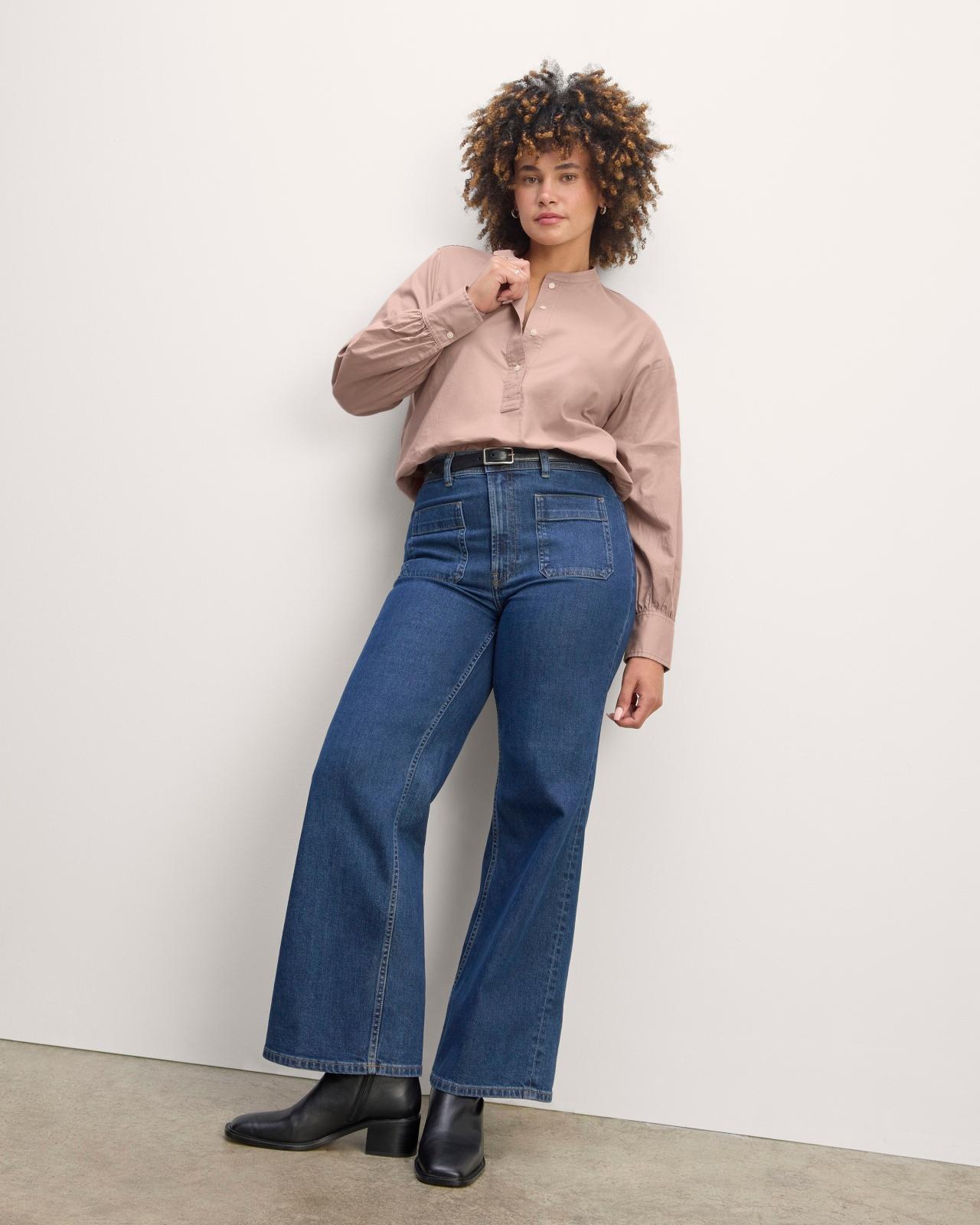 Womens Henley Shirt in Silky Cotton by Everlane Product Image