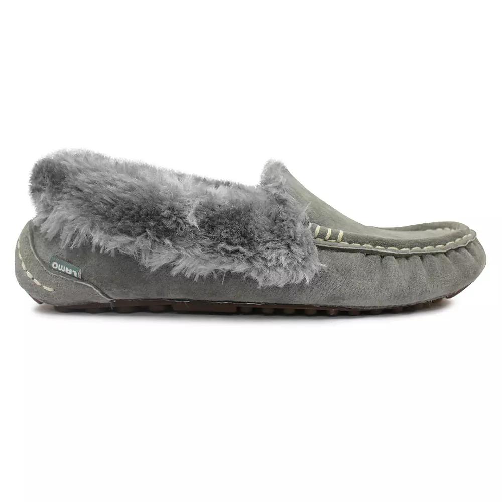 Mykos Aussie Women's Moccasin Slippers, Girl's, Size: 8, Grey Product Image