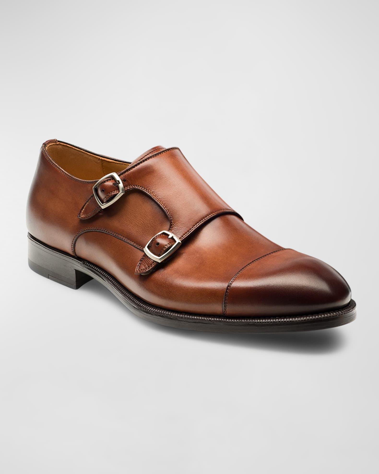 Men's Harris Leather Double Monk Strap Loafers Product Image