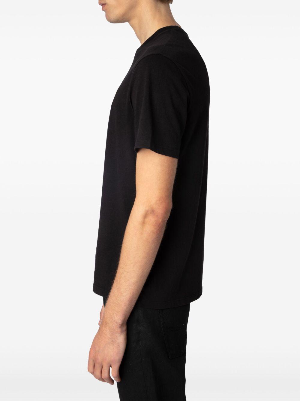 logo-embroidered organic cotton T-shirt Product Image