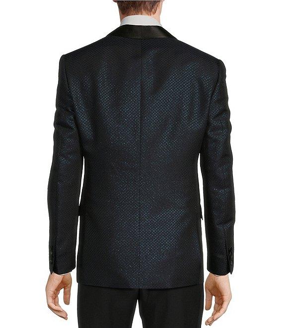 Tre Vero Modern Fit Jacquard Pattern Tuxedo Sport Coat Product Image