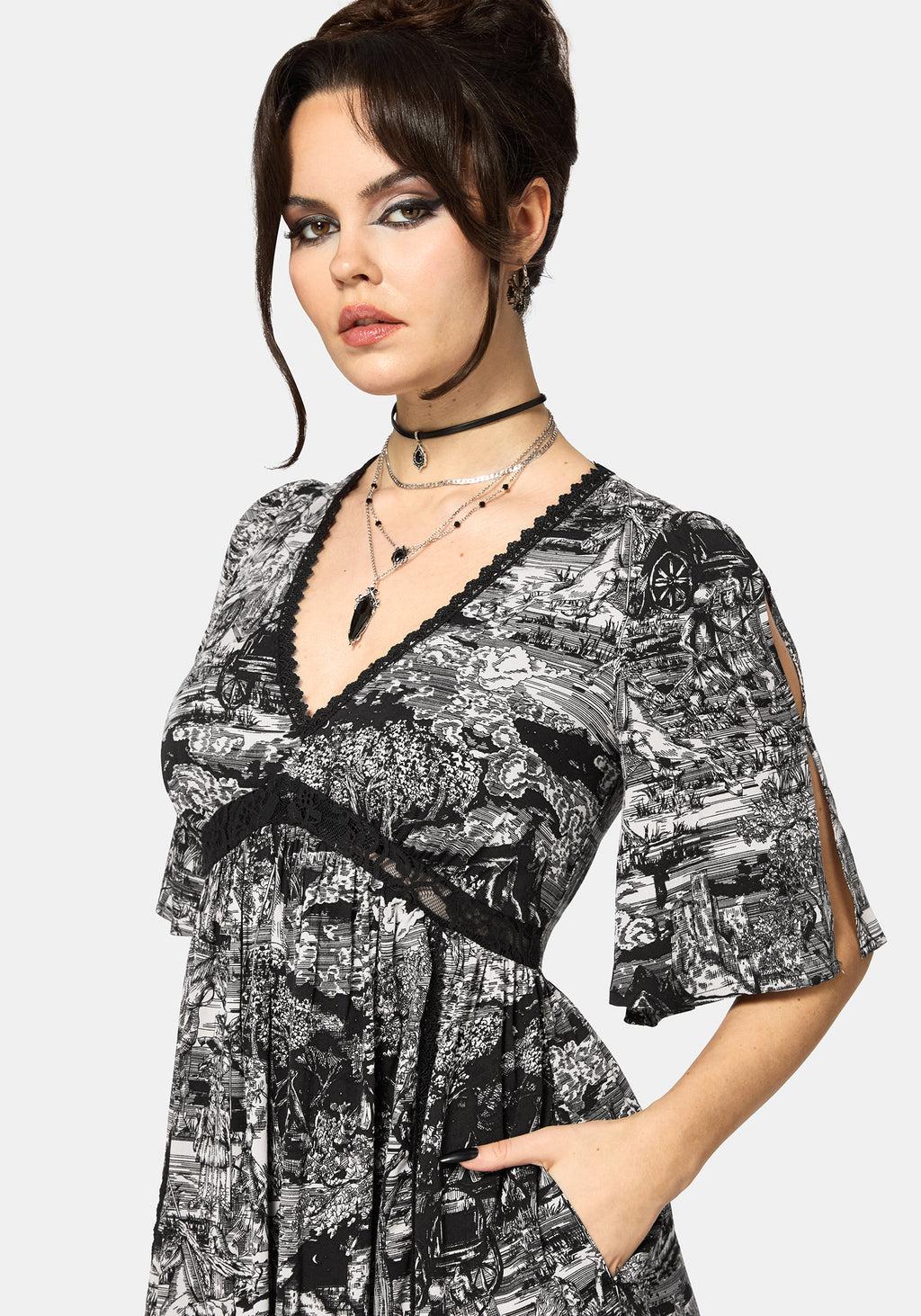 Nara Boudicca Printed Midi Dress Product Image