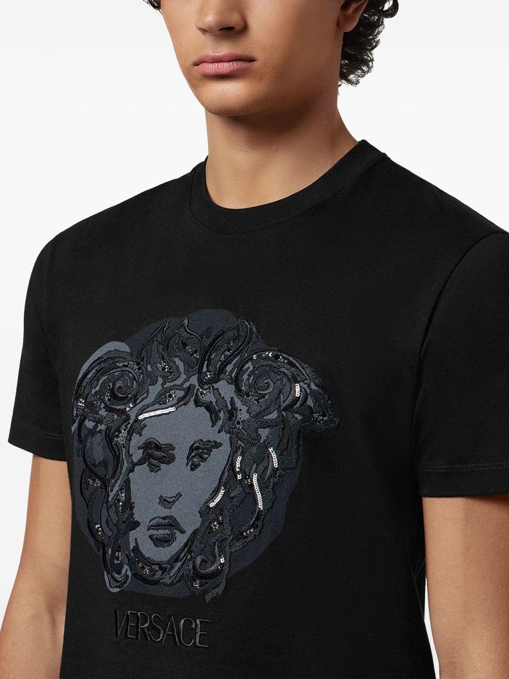Medusa embroidered T-shirt Product Image