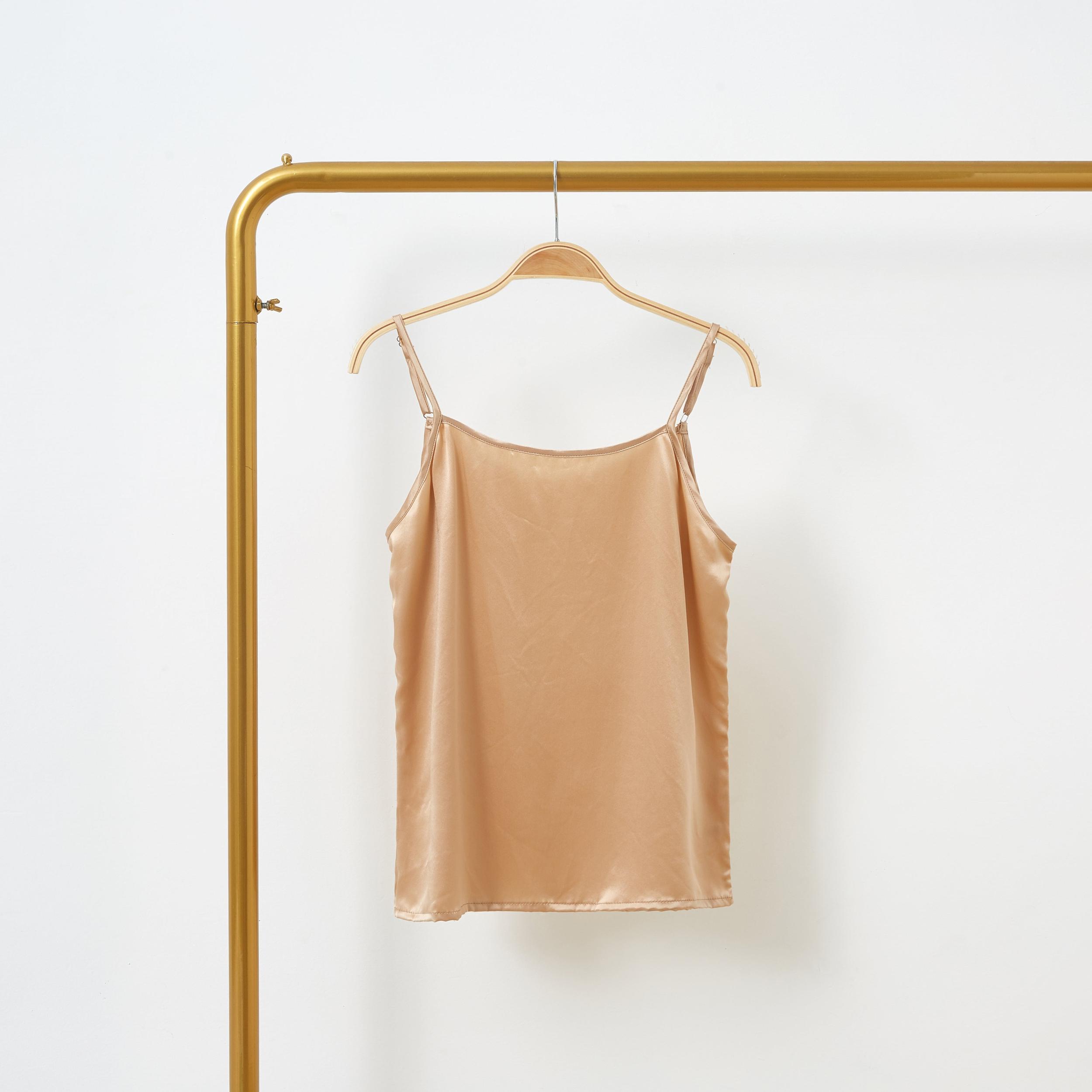Champagne Pure Mulberry Silk Camisole | Relaxed Fit | 19 Momme | Soar Collection Product Image