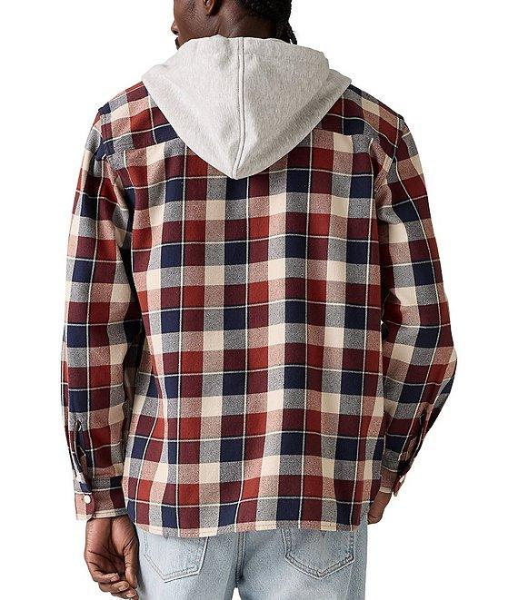 Levi's® Long Sleeve Plaid Hooded Work Shirt Product Image