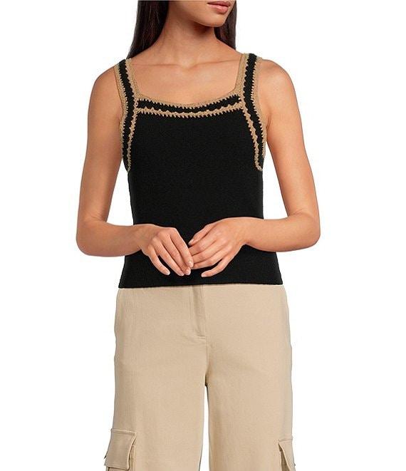 Trina Turk Hiden Cotton Twill Cargo Pocket Wide Leg Pants Product Image