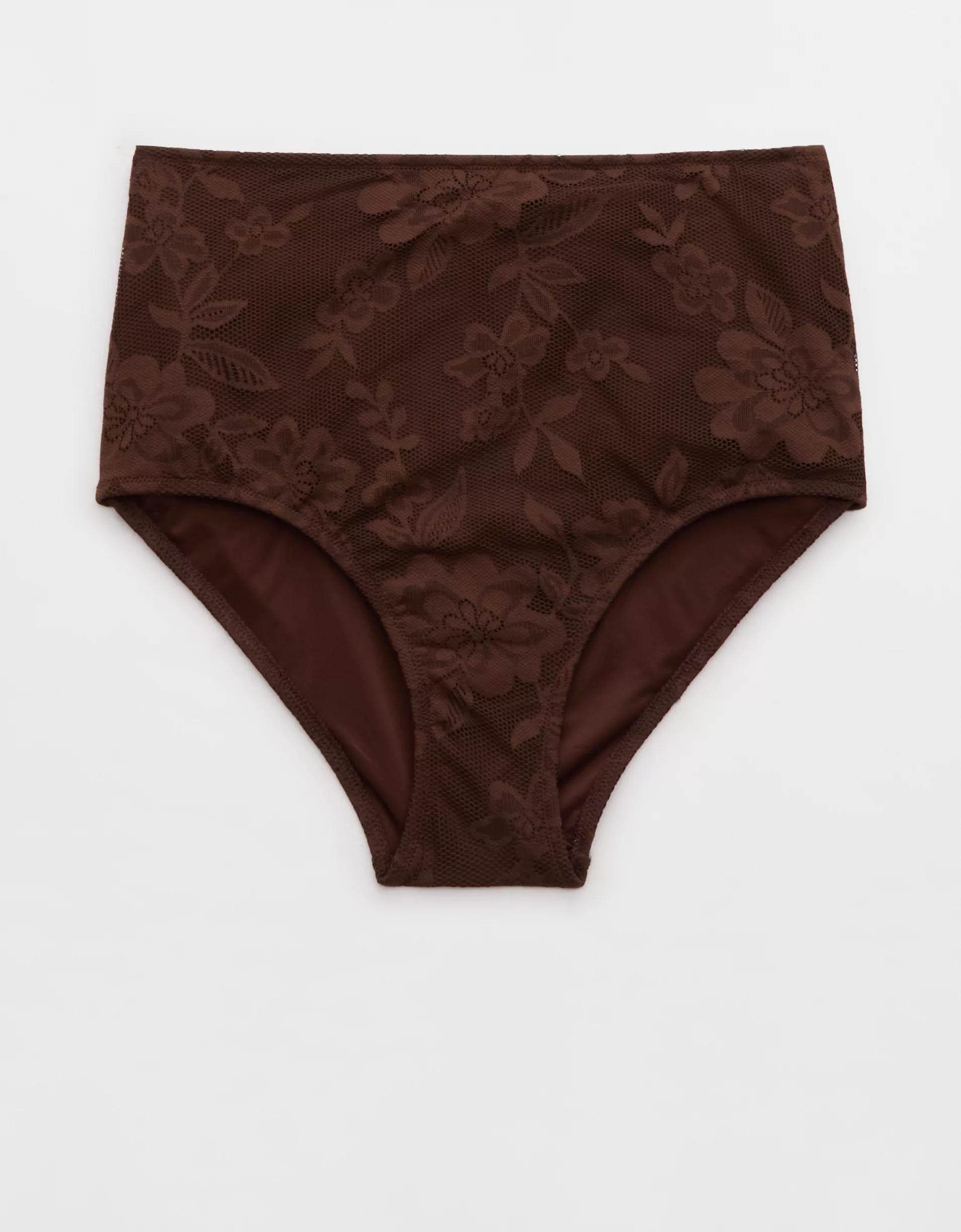 Aerie High Waisted Lace Bikini Bottom Product Image