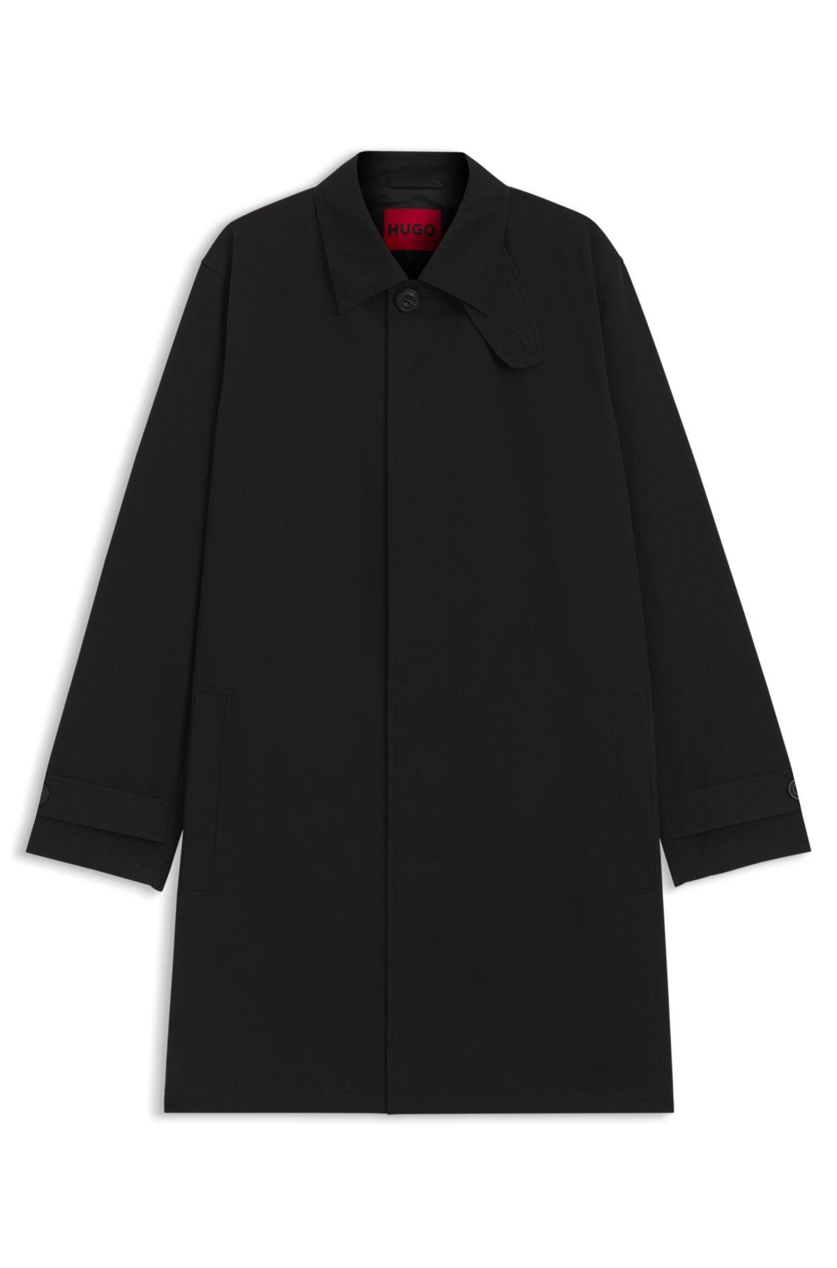 Regular-fit coat in water-repellent fabric Product Image