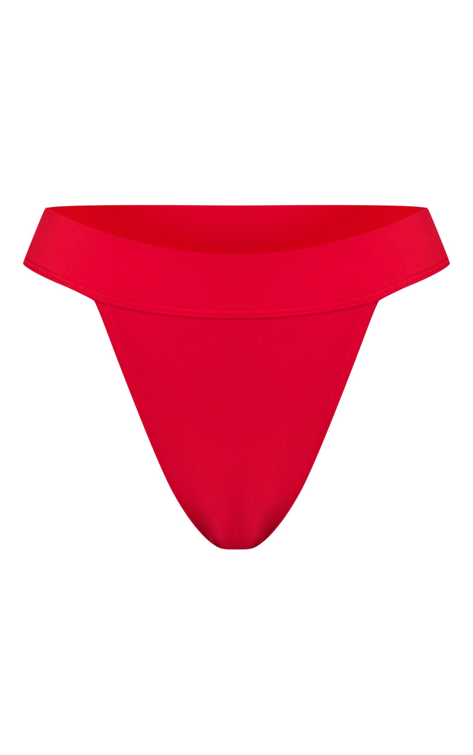 Red Mix & Match Brazilian Bikini Bottoms Product Image