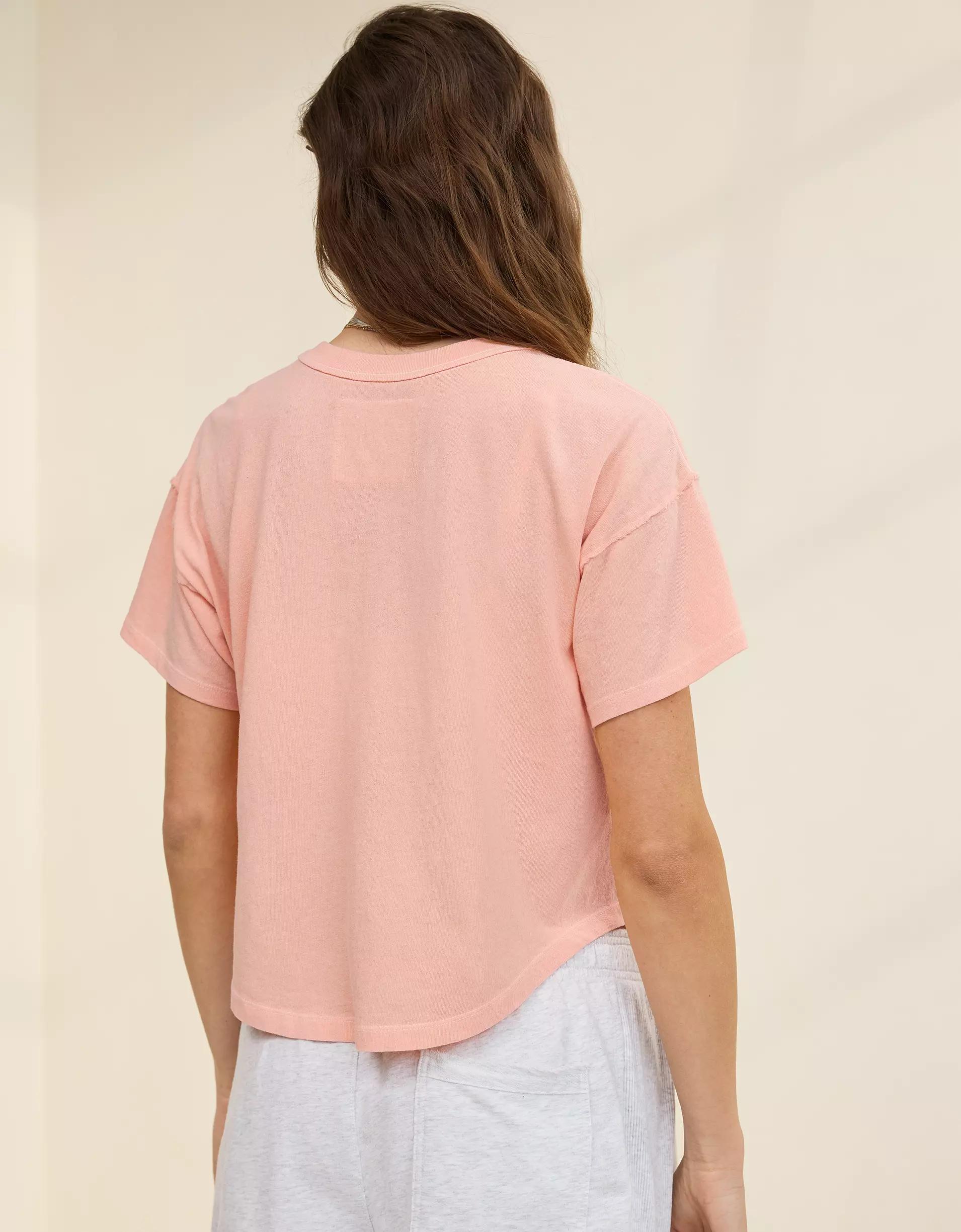 Aerie Summer Breeze Cropped T-Shirt Product Image