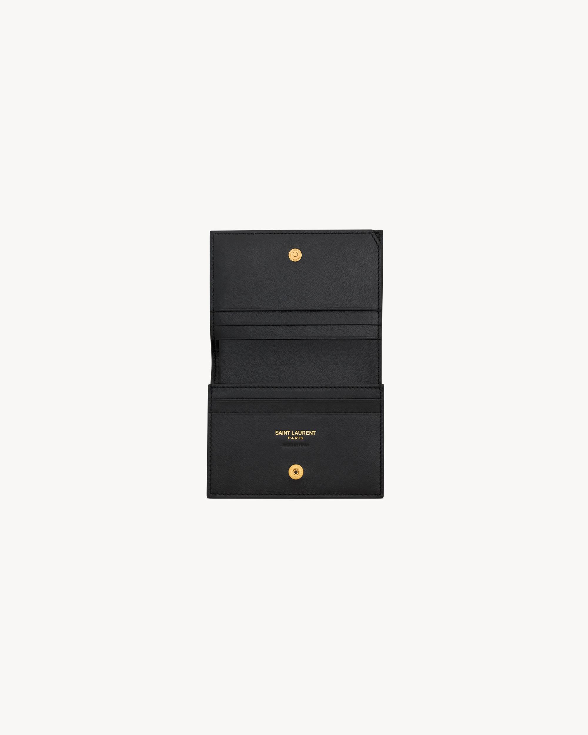 CASSANDRE MATELASSÉ FLAP CARD CASE IN LAMBSKIN Product Image