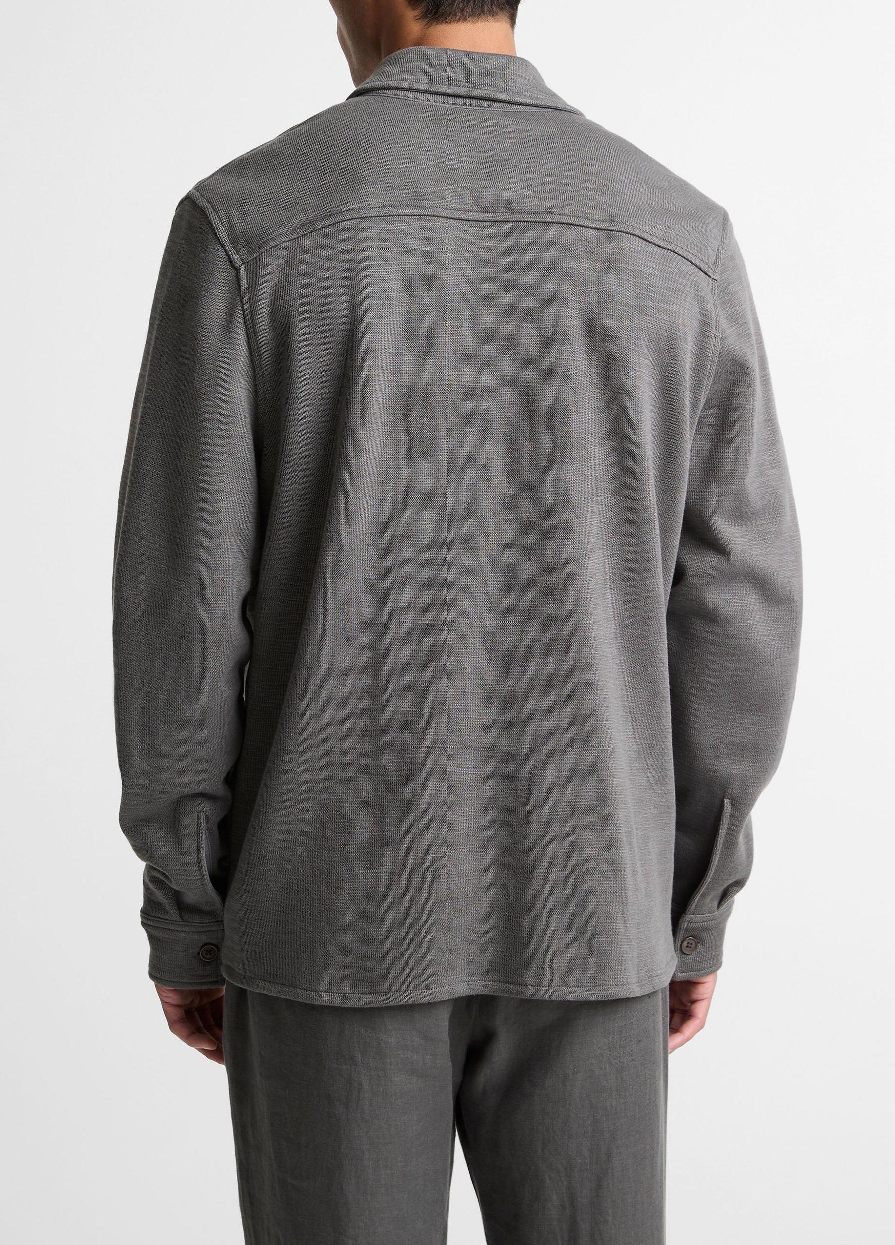 Double-Slub Cotton-Blend Shirt Jacket Product Image
