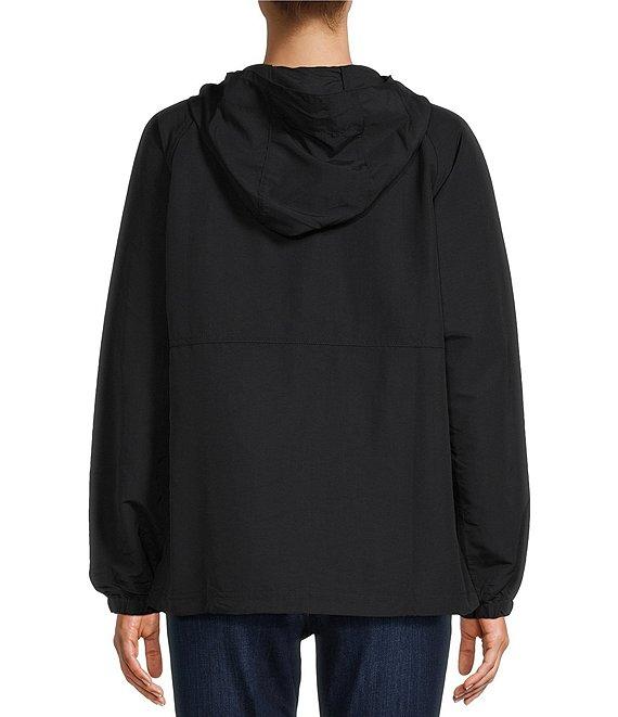 L.L.Bean Mountain Classic Anorak Stand Collar Long Sleeve Kangaroo Pocket Quarter-Zip Pullover Jacket Product Image