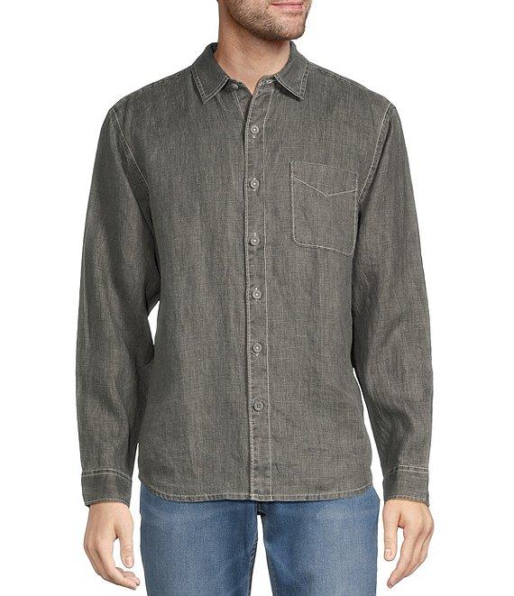 Tommy Bahama Sea Glass Breezer Long Sleeve Woven Linen Shirt Product Image