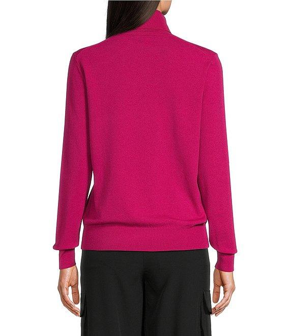 TILLEY Stretch Merino Wool Blend Turtleneck Long Sleeve Sweater Product Image