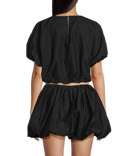 GB Woven Poplin Puff Coordinating Blouse Product Image