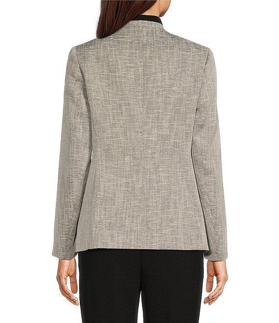 Anne Klein Boucle Open Front Long Sleeve Jacket Product Image