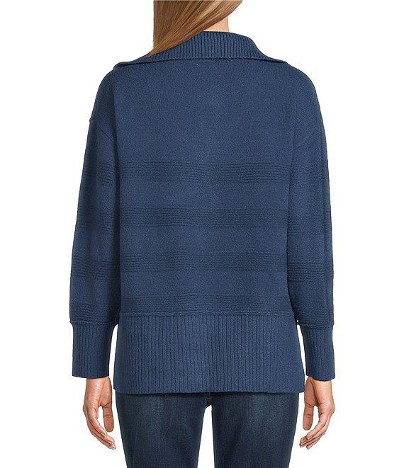 Westbound Long Sleeve Quarter Zip Hi-Low Sweater Product Image