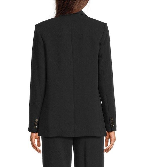 Donna Karan Crepe One button Cargo Jacket Product Image