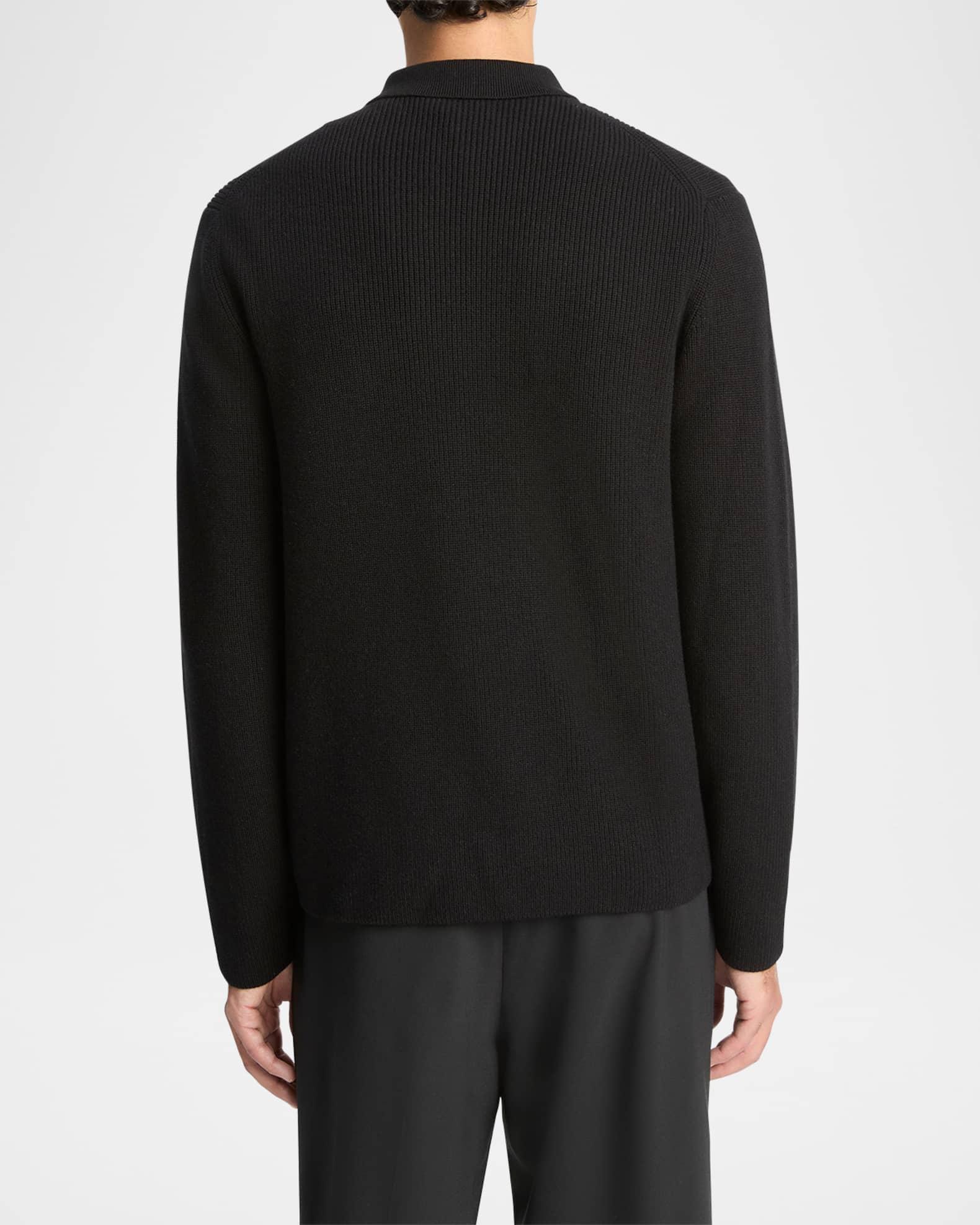 Men's Wool-Blend Two-Way Zip Cardigan Shirt Jacket Product Image