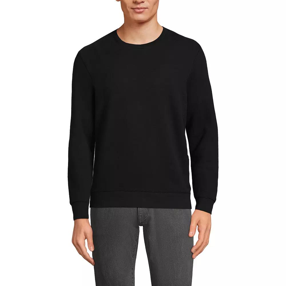 Big & Tall Lands' End Long Sleeve Serious Sweats Crewneck Sweatshirt, Men's,  Product Image