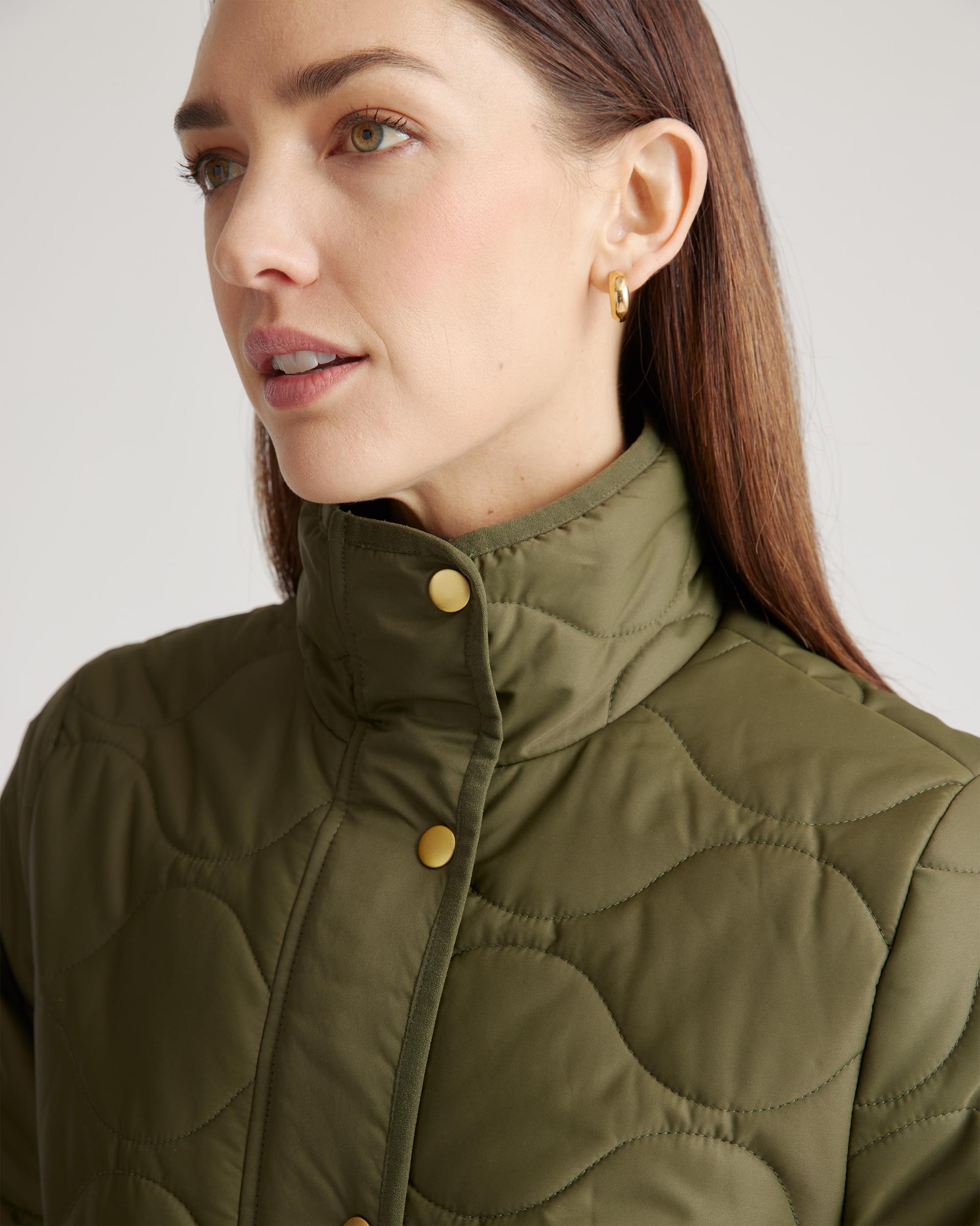 Quince | Women's Featherless Quilted Long Puffer Jacket Size XS, Nylon Product Image