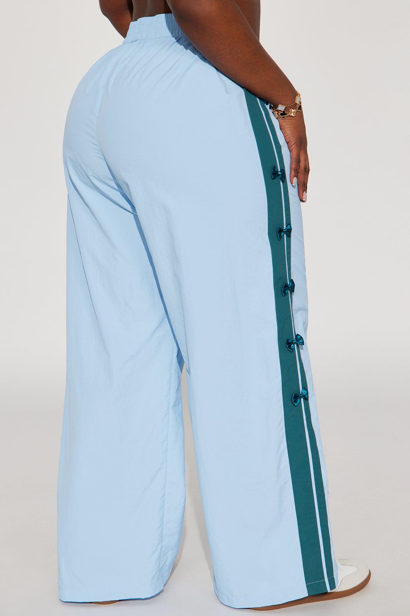 If You Behave Windbreaker Track Pant - Light Blue Product Image