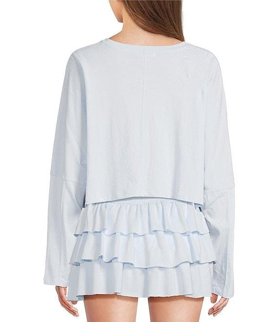 GB Cropped Coordinating Batwing T-Shirt Product Image