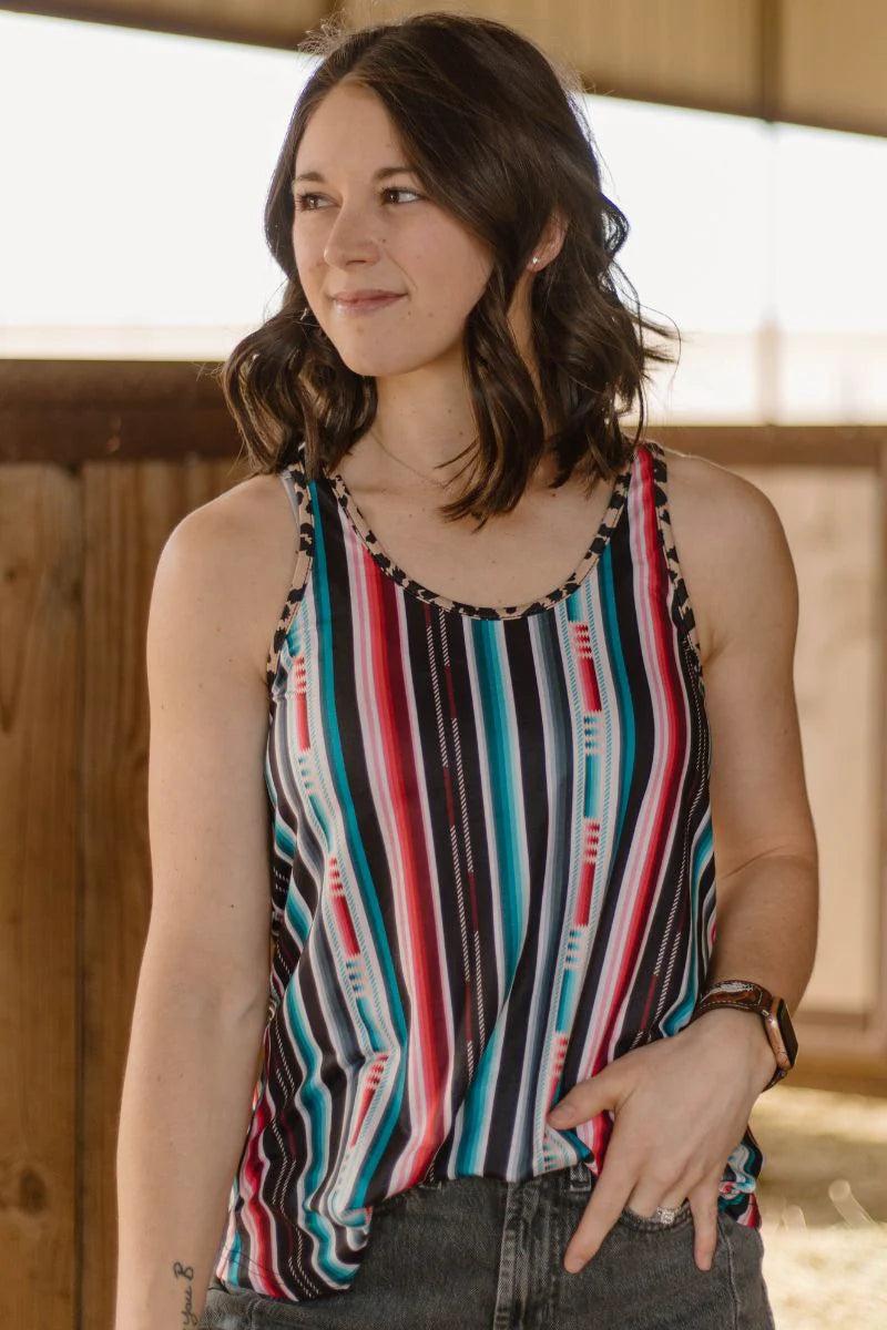 Sterling Kreek Somewhere In Serape Tank Top Product Image