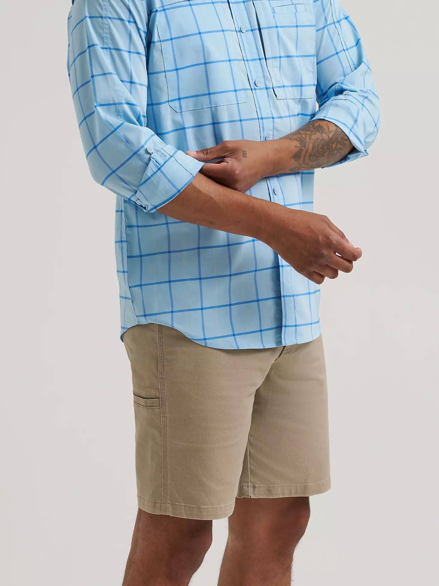 Wrangler All Terrain Gear Men's Check Hike to Fish Shirt in Fish Product Image