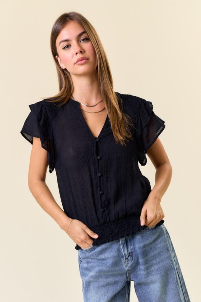 Smocked Ruffle Top Product Image