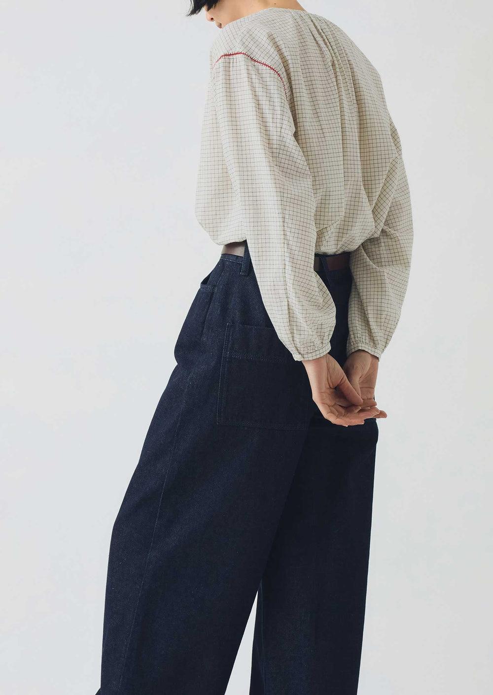 Wide Leg Denim Pants | Indigo Product Image