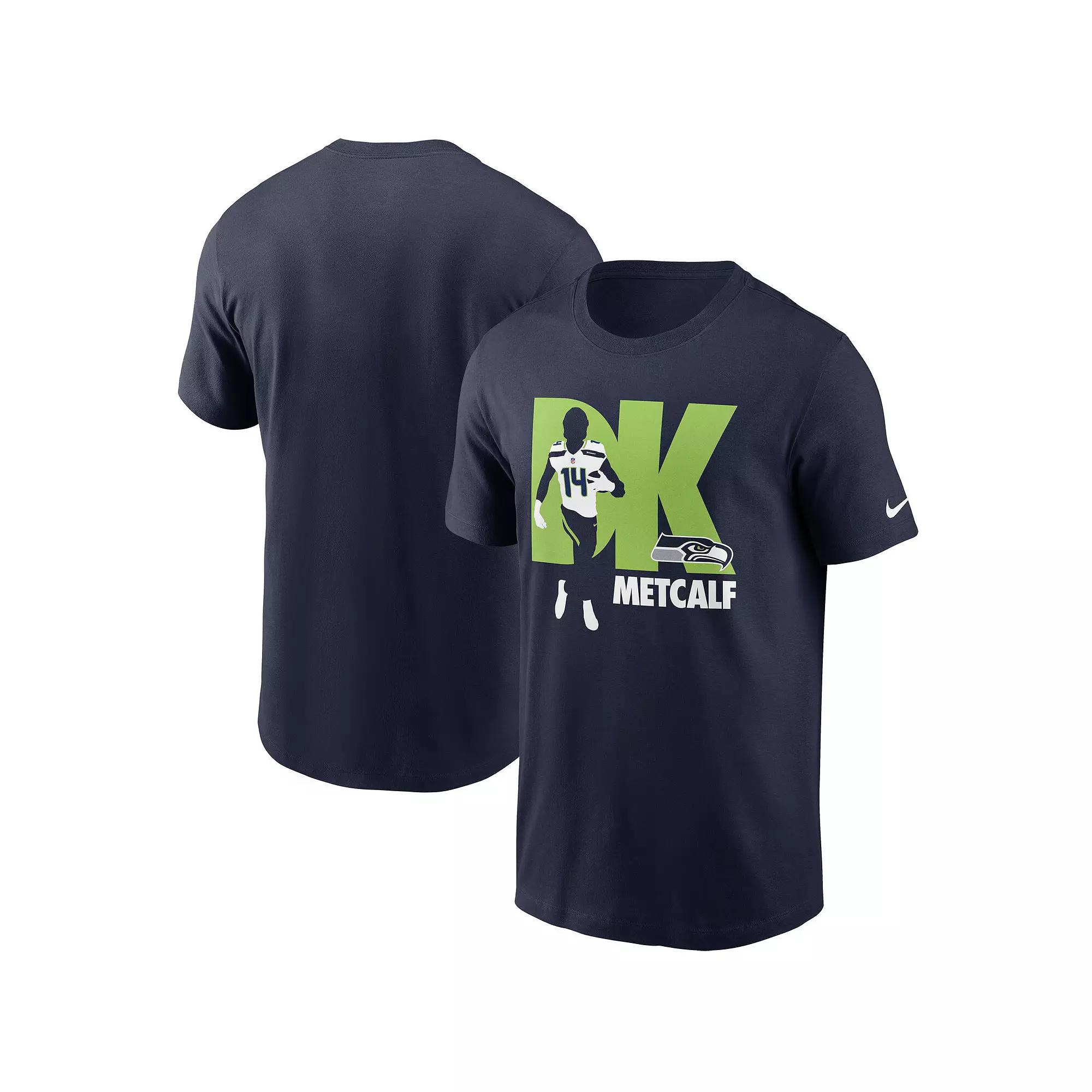 Men's Nike DK Metcalf College Navy Seattle Seahawks Player Graphic T-Shirt, Size: Large, Blue Product Image
