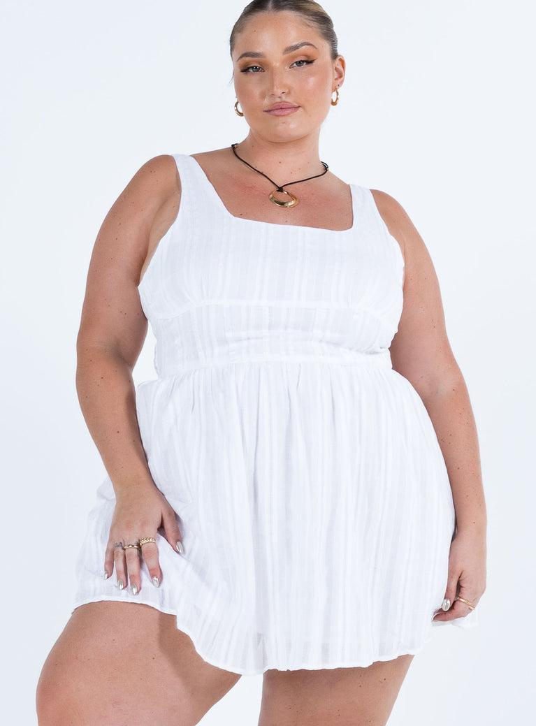 Lorinda Mini Dress White Curve Product Image