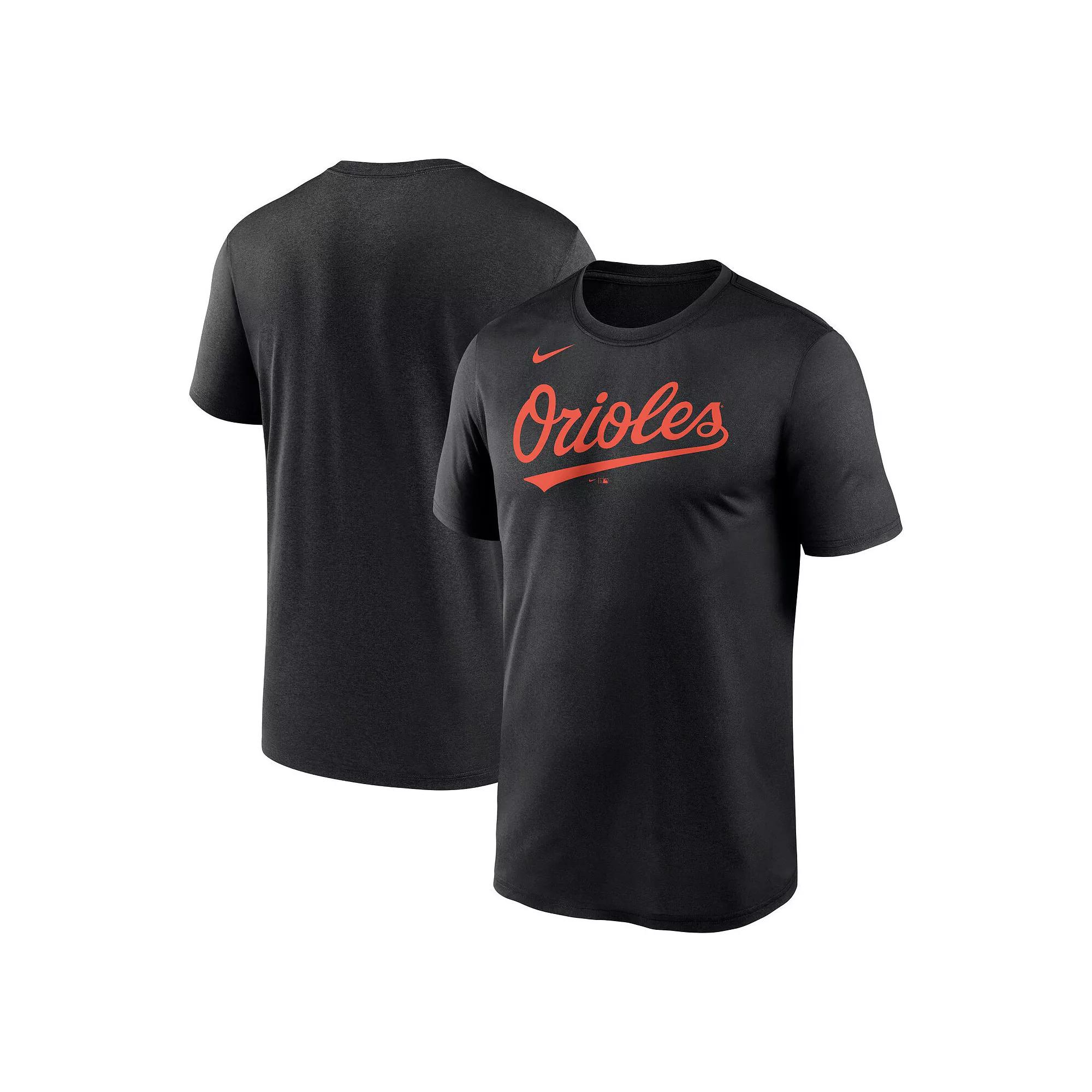 Men's Nike Black Miami Marlins New Legend Wordmark T-Shirt,  Product Image