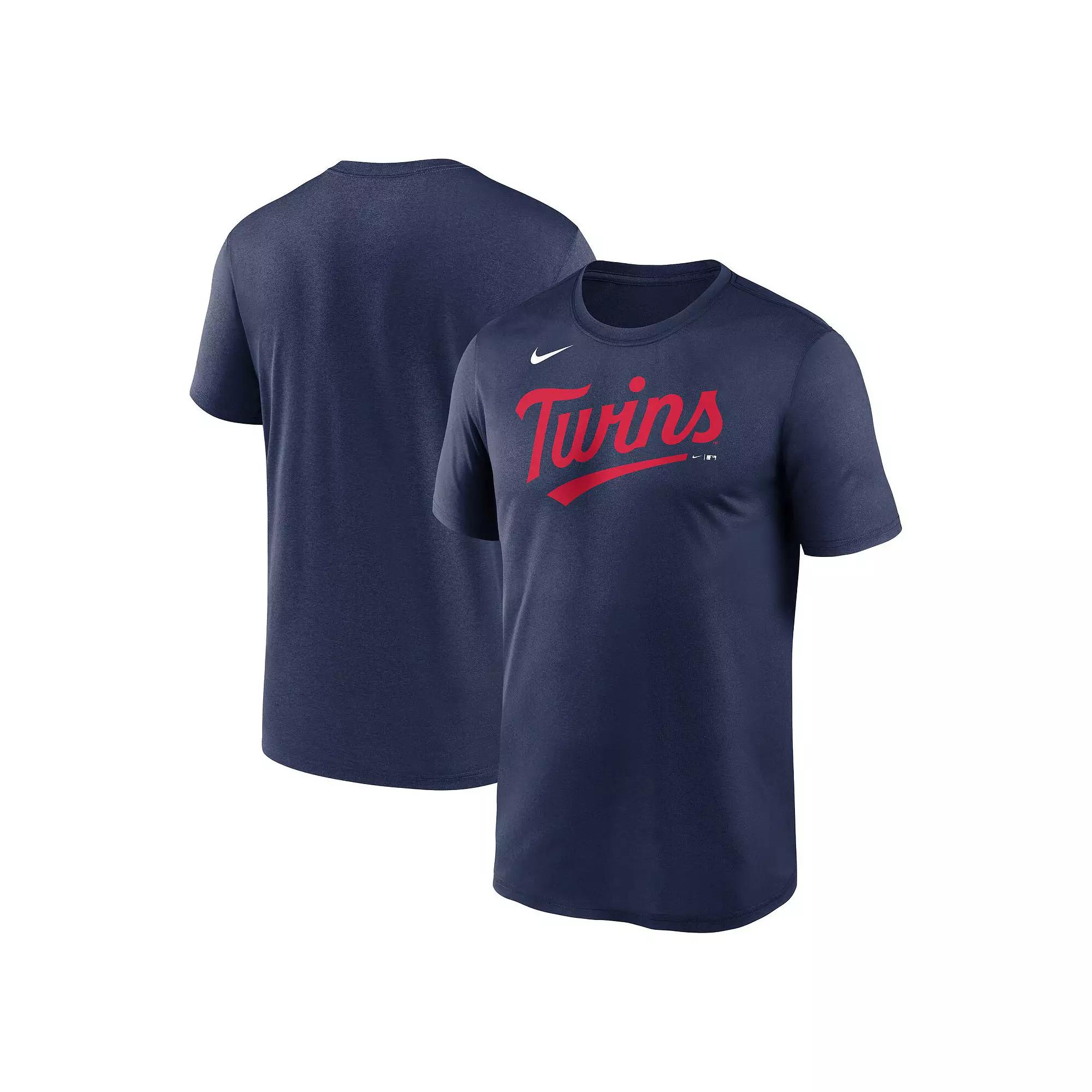 Men's Nike Navy Minnesota Twins New Legend Wordmark T-Shirt, Size: Small, Blue Product Image