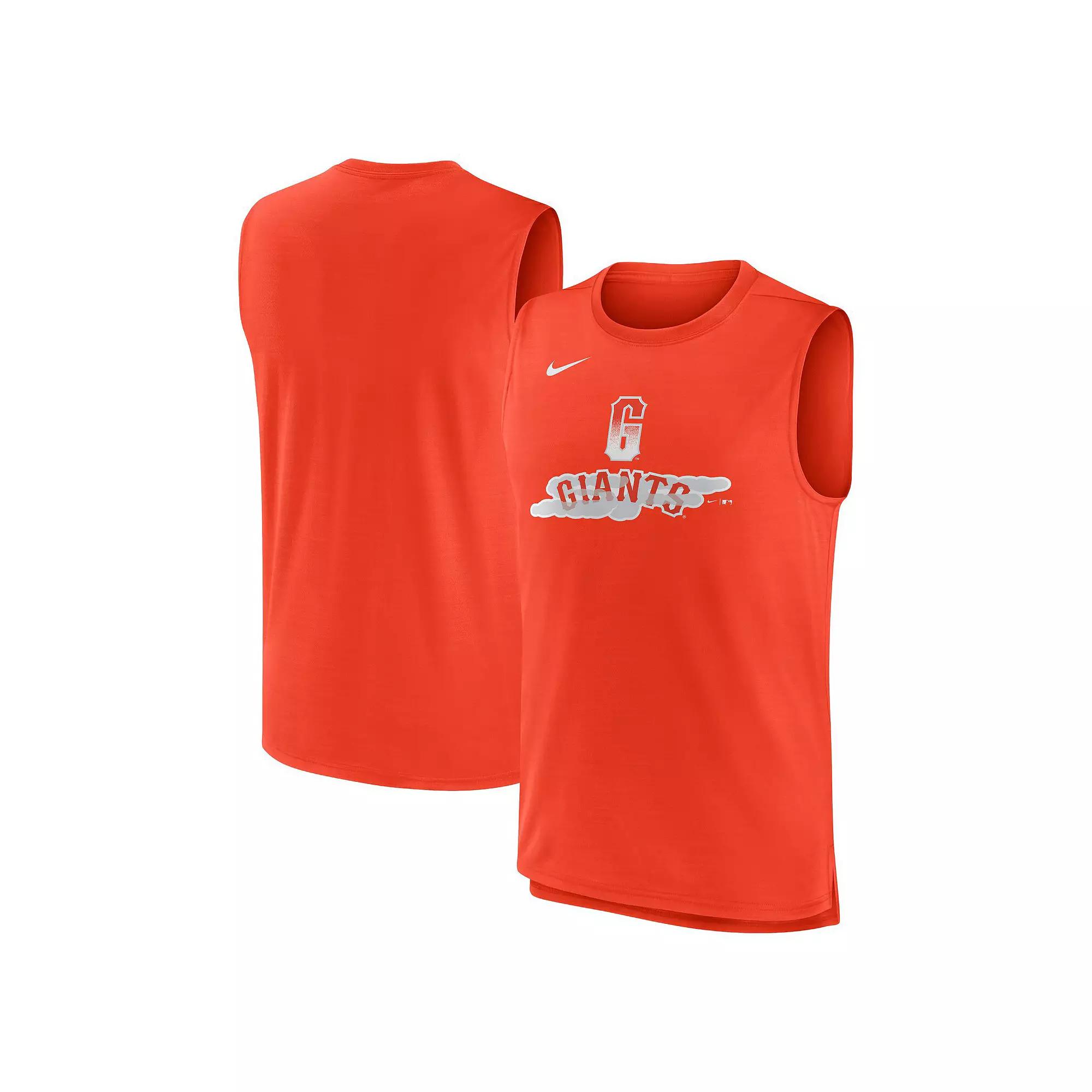 Men's Nike Orange San Francisco Giants City Connect Muscle Tank Top, Size: Medium Product Image