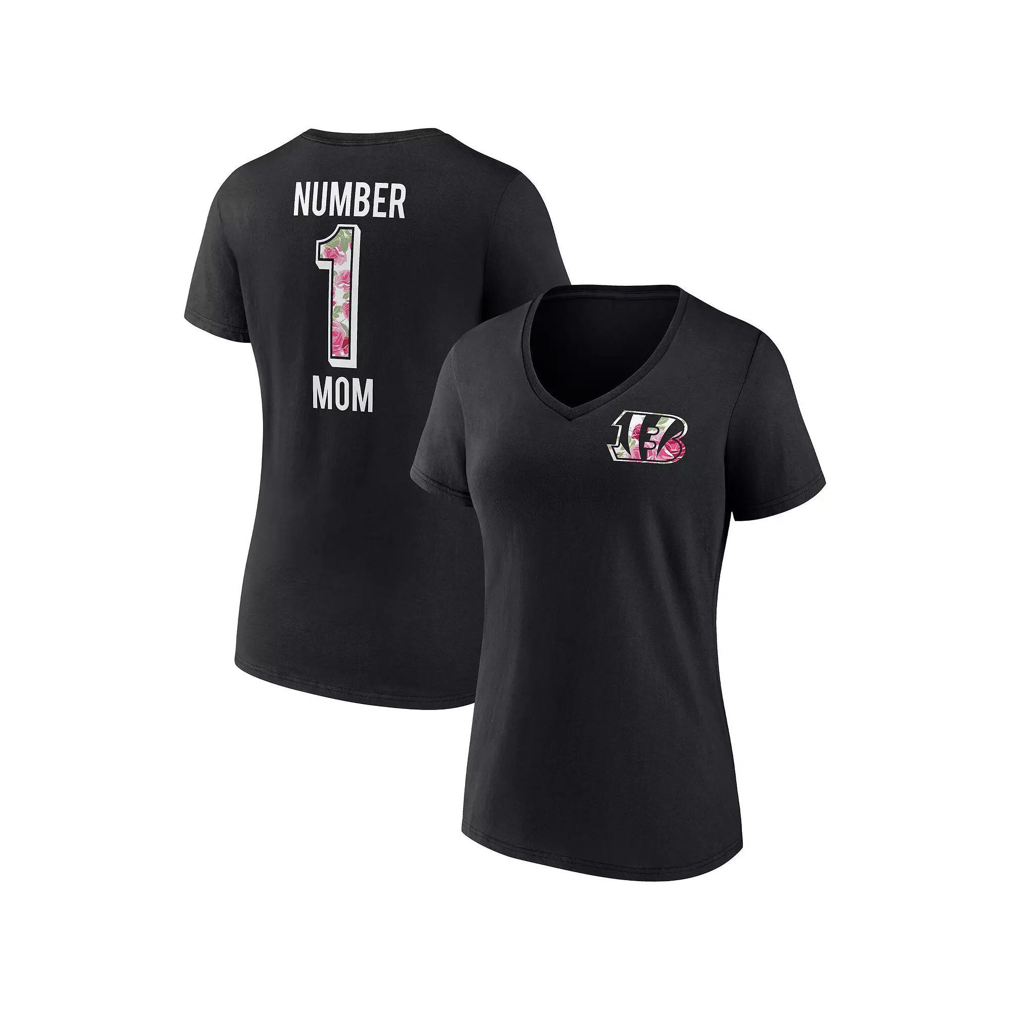 Women's Fanatics Branded Navy New England Patriots Team Mother's Day V-Neck T-Shirt,  Product Image