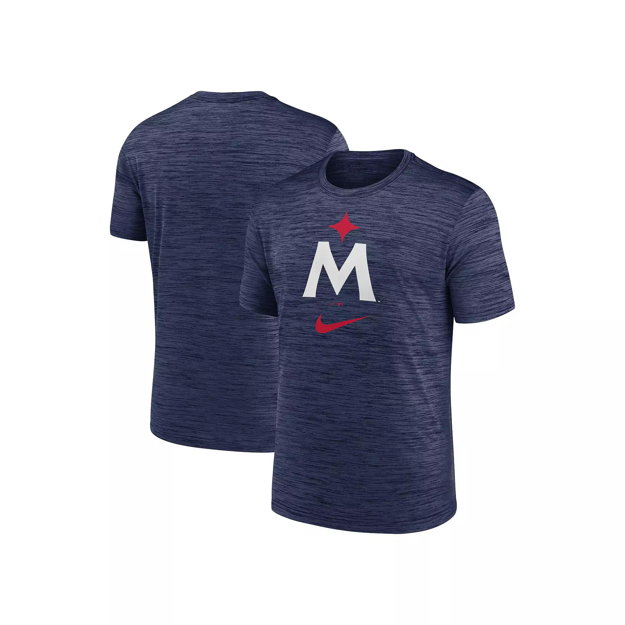 Men's Nike Navy Minnesota Twins Wordmark Velocity Performance T-Shirt,  Product Image