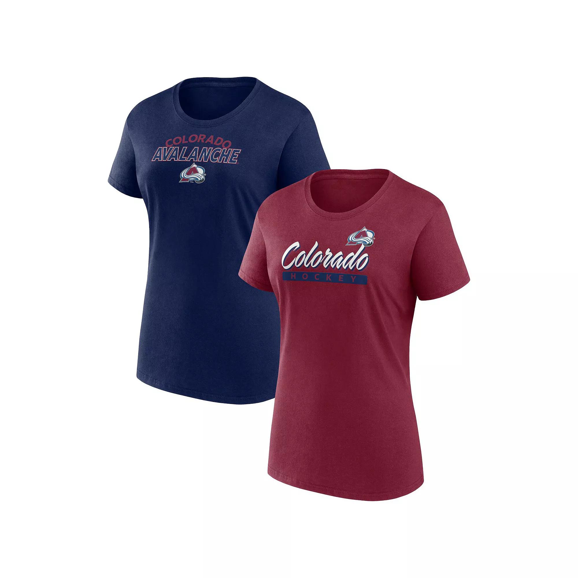 Women's Fanatics Colorado Avalanche Risk T-Shirt Combo Pack, Size: XL, Med Re Product Image