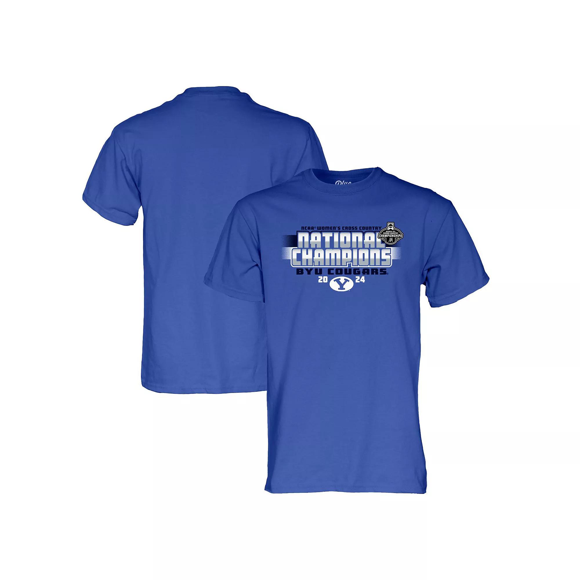 Unisex Blue 84 Royal BYU Cougars 2024 NCAA Women's Cross Country National Champions T-Shirt, Adult Unisex, Size: XL Product Image
