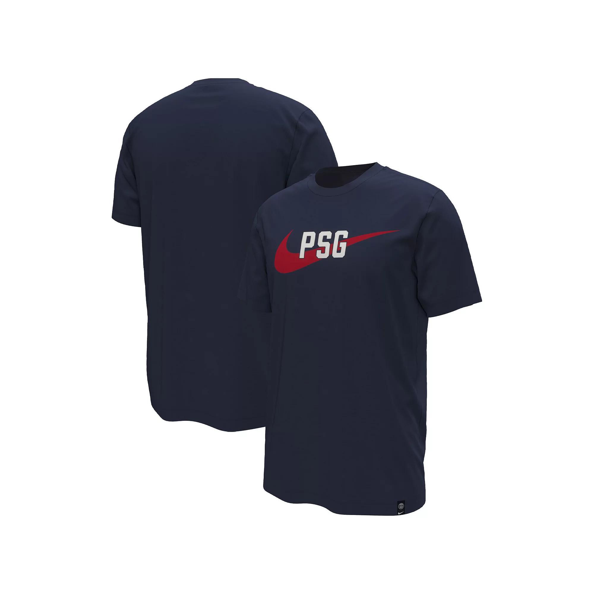 Men's Nike Navy Paris Saint-Germain Swoosh T-Shirt,  Product Image