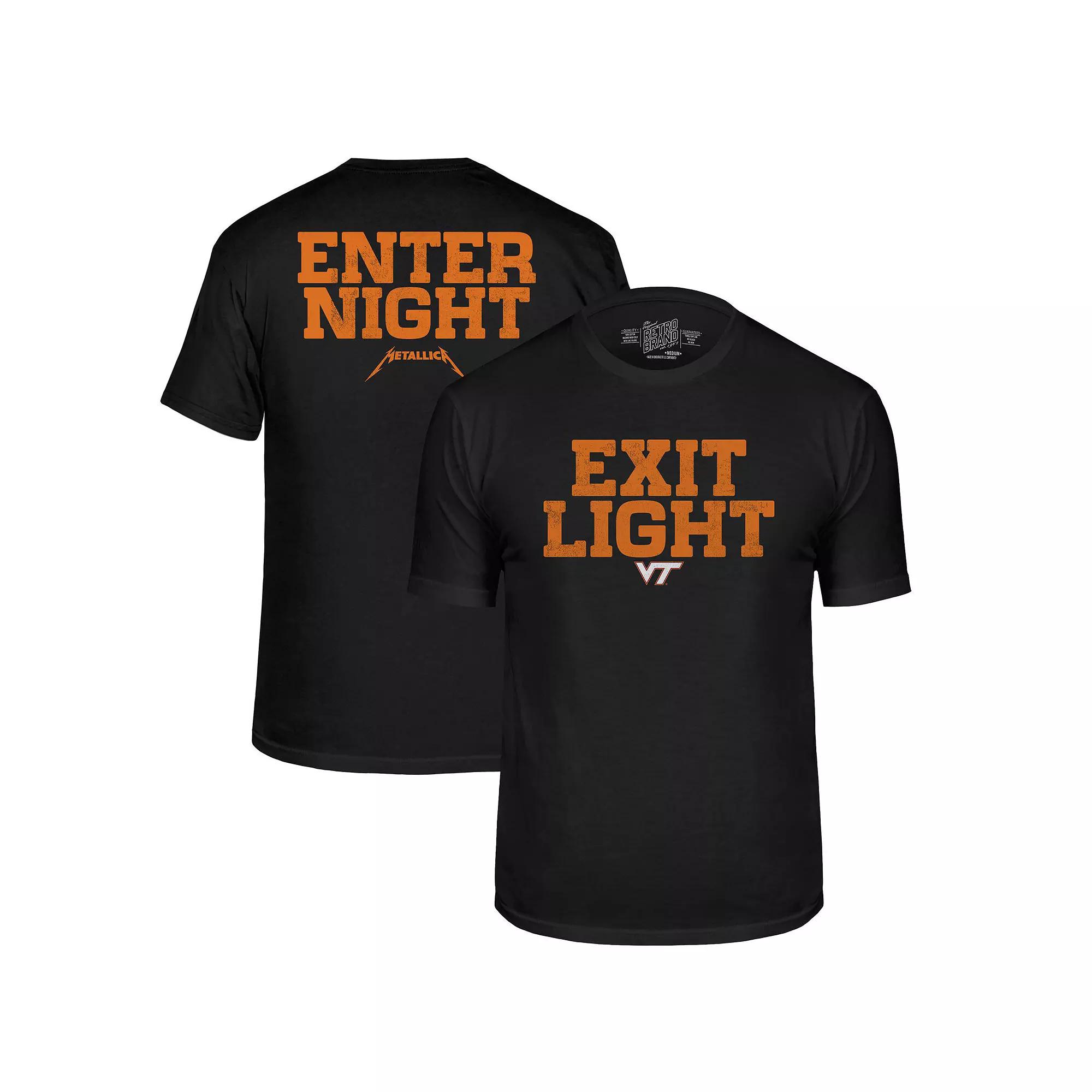 Men's Original Retro Brand Black Virginia Tech Hokies Metallica Retro T-Shirt,  Product Image
