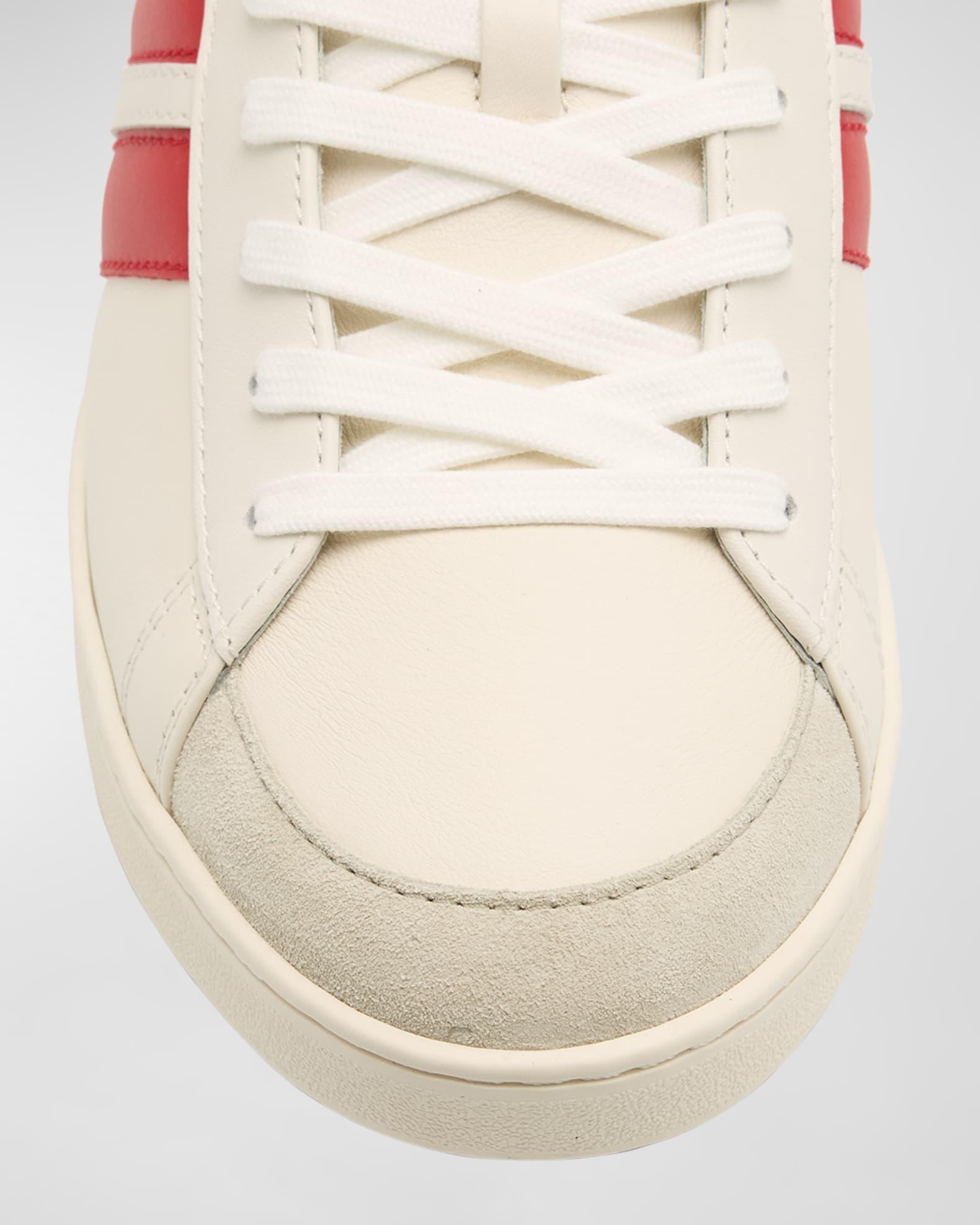 Men's Low-Top Leather Tennis Sneakers Product Image