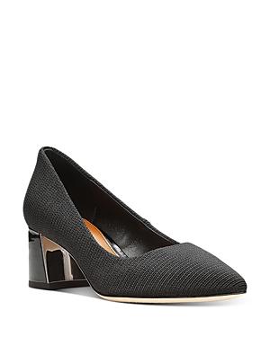 Donald Pliner Suzette Stretch Fabric Block Heel Pumps Product Image
