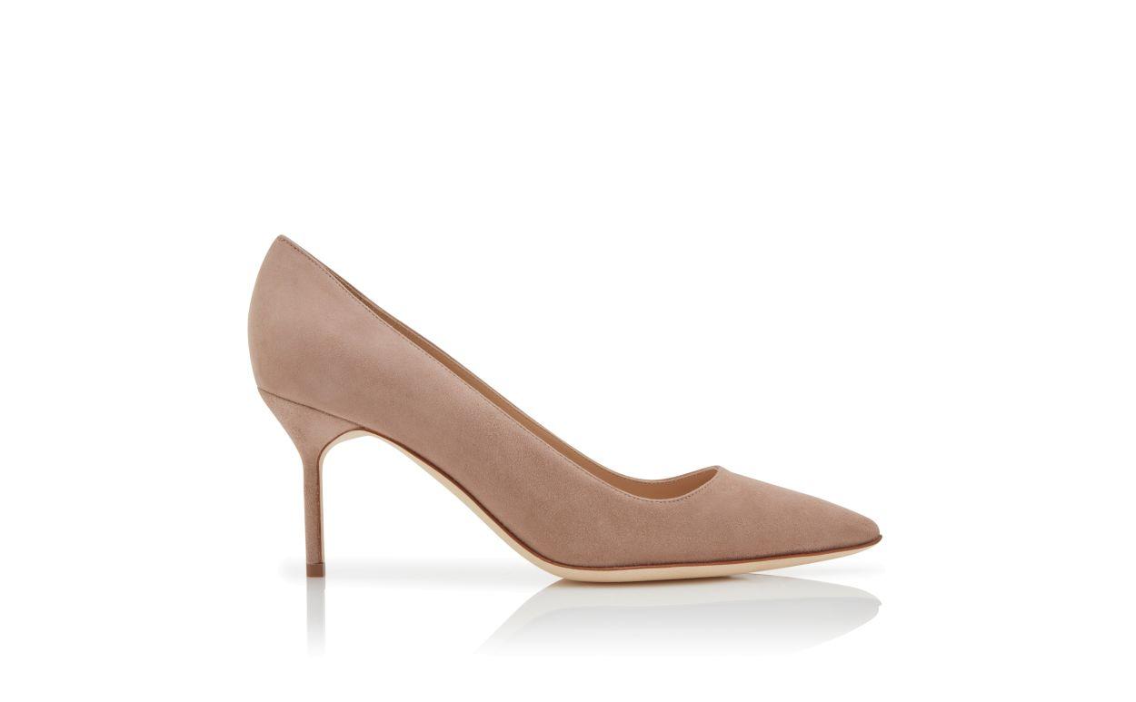 BB 70 Light Beige Suede Pumps Product Image