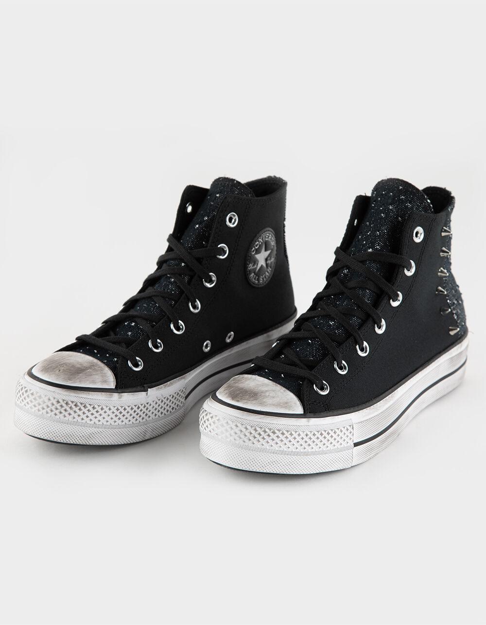 CONVERSE Chuck Taylor All Star Lift Womens High Top Shoes - BLACK Product Image